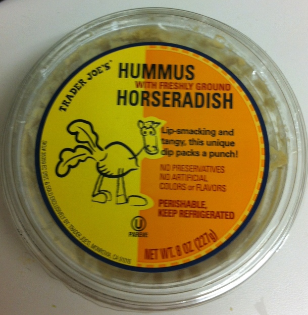 Trader Joe's Hummus with Freshly Ground Horseradish